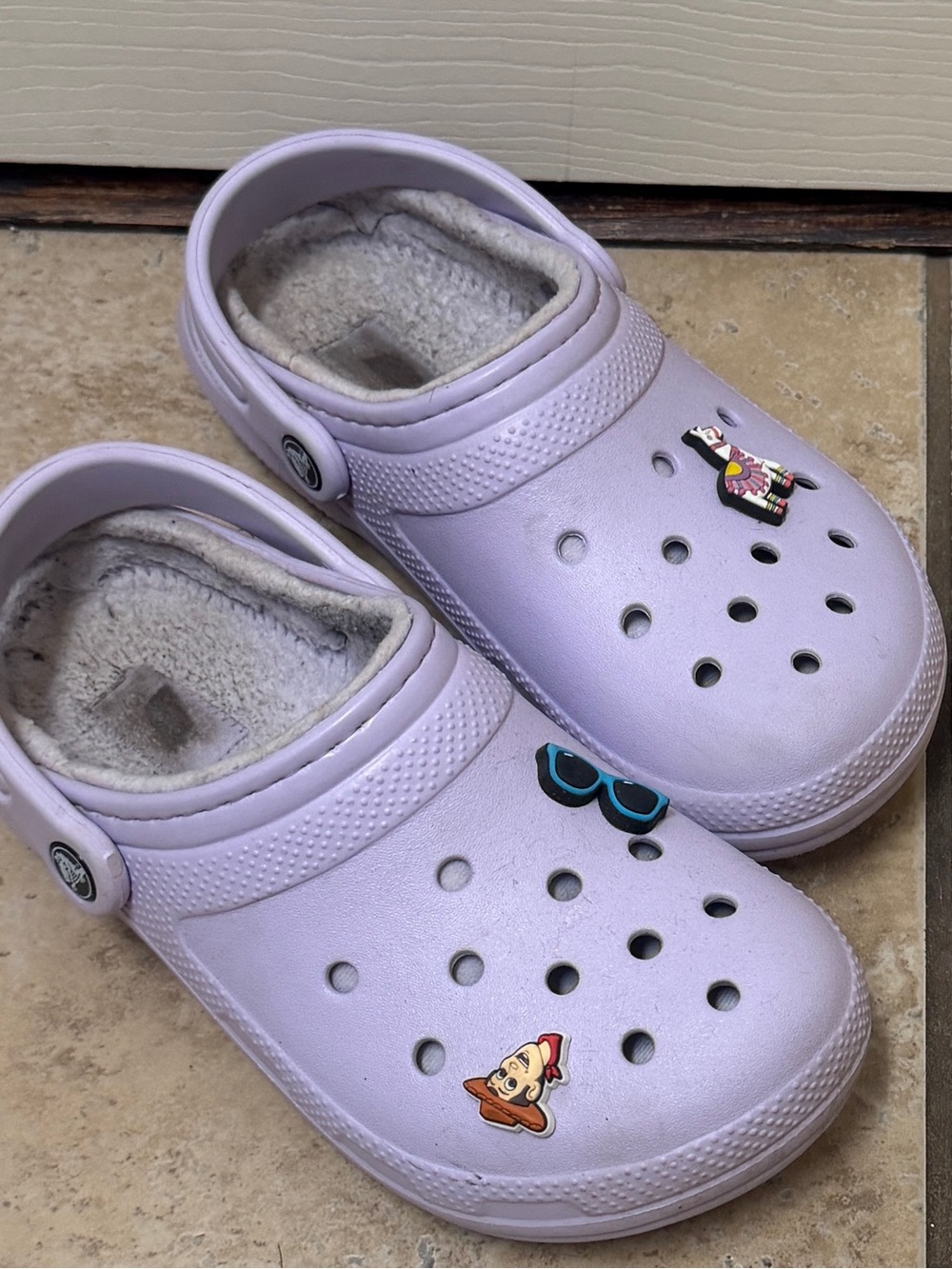 Crocs Plush-Lined Clogs - Lavender, Women’s Size 7
